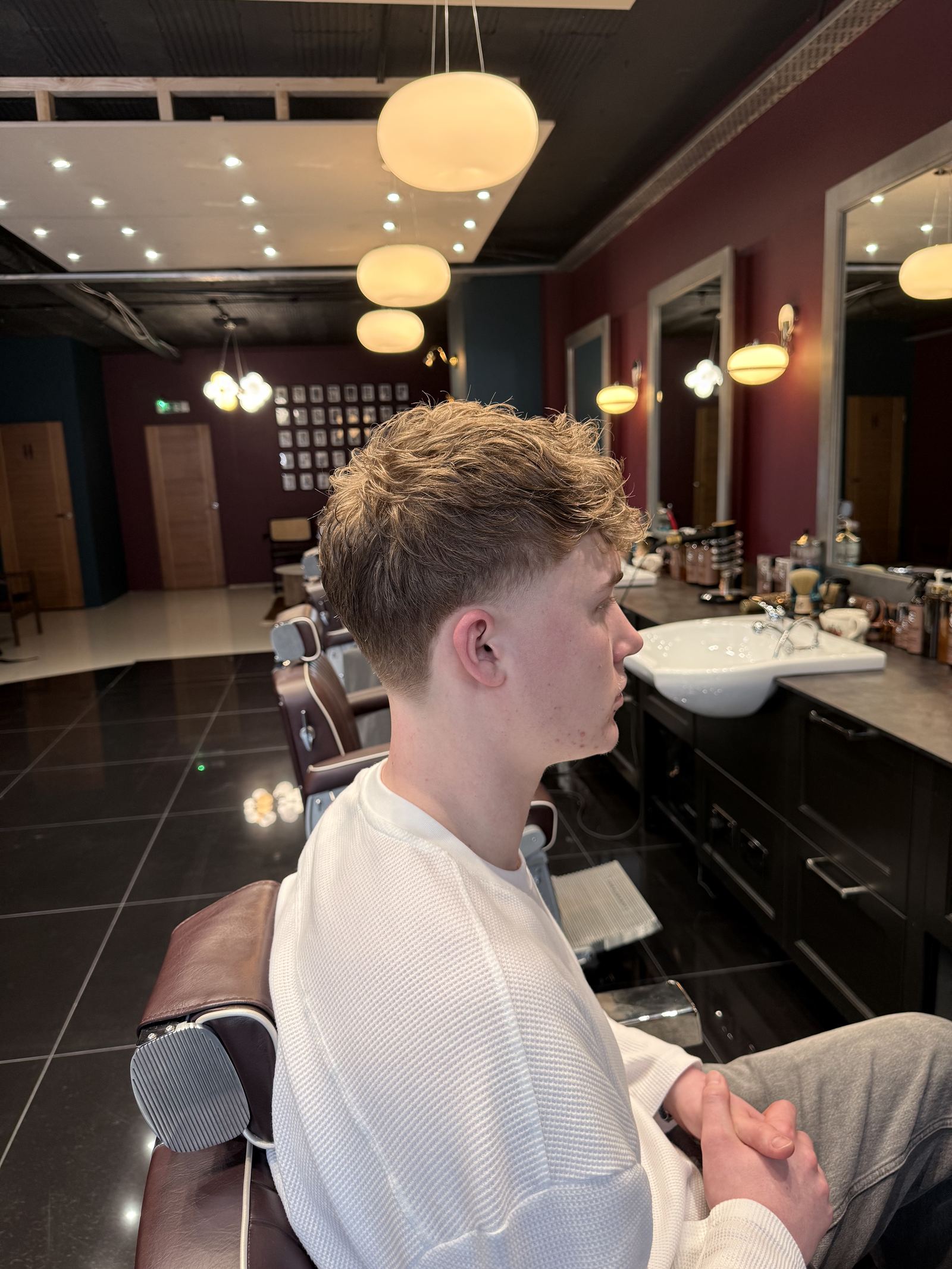 Fresh haircut finish at HAIRETRO Barbers