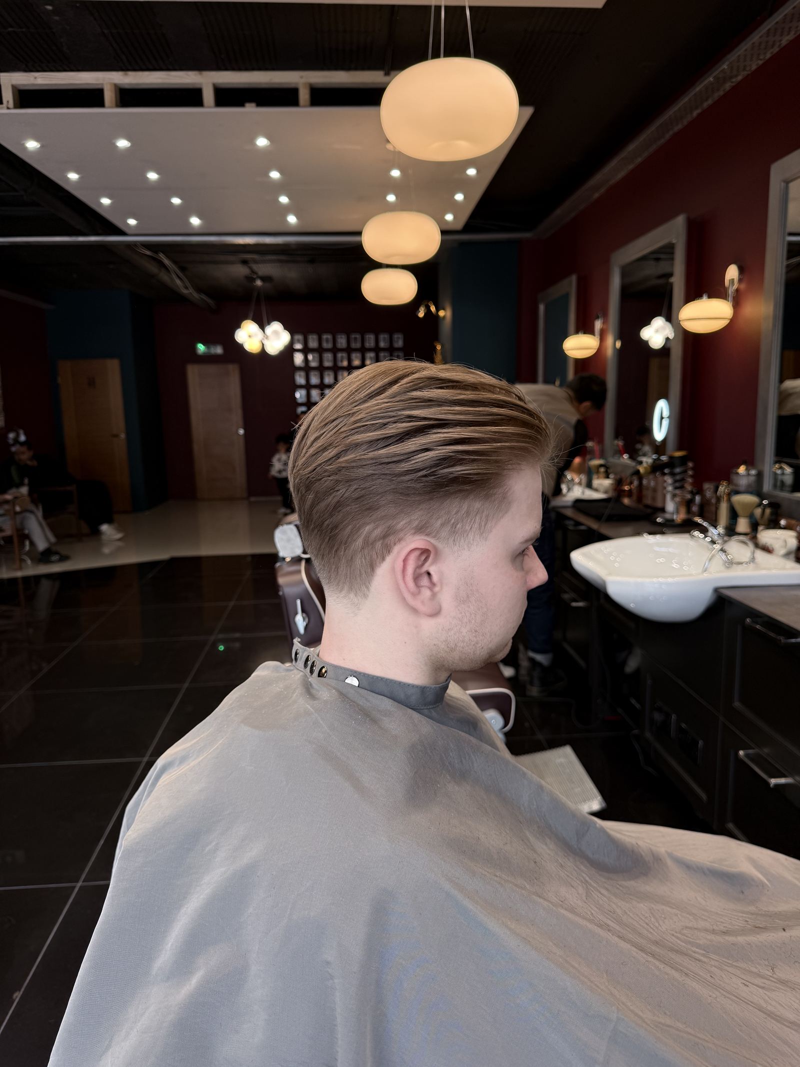 Fresh haircut finish at HAIRETRO Barbers