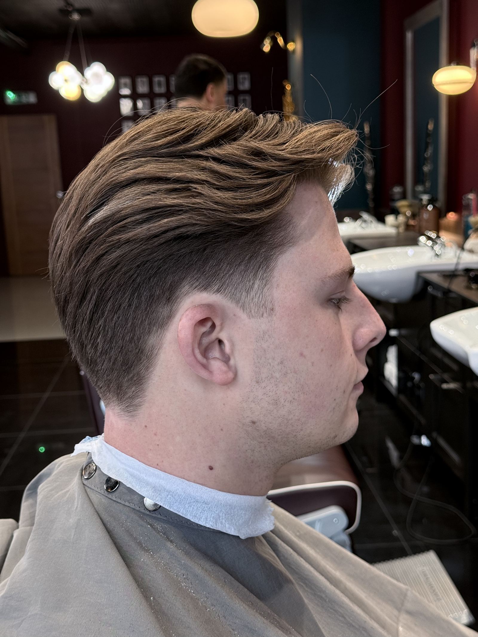 Fresh haircut finish at HAIRETRO Barbers