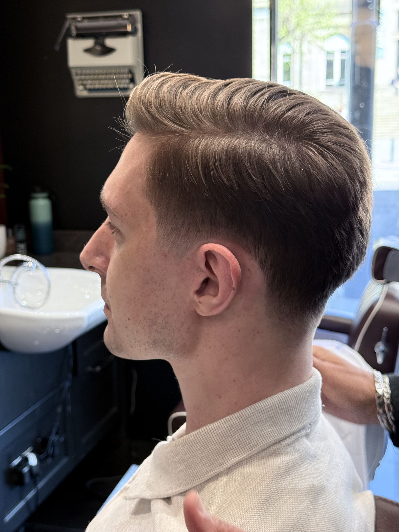Fresh haircut finish at HAIRETRO Barbers