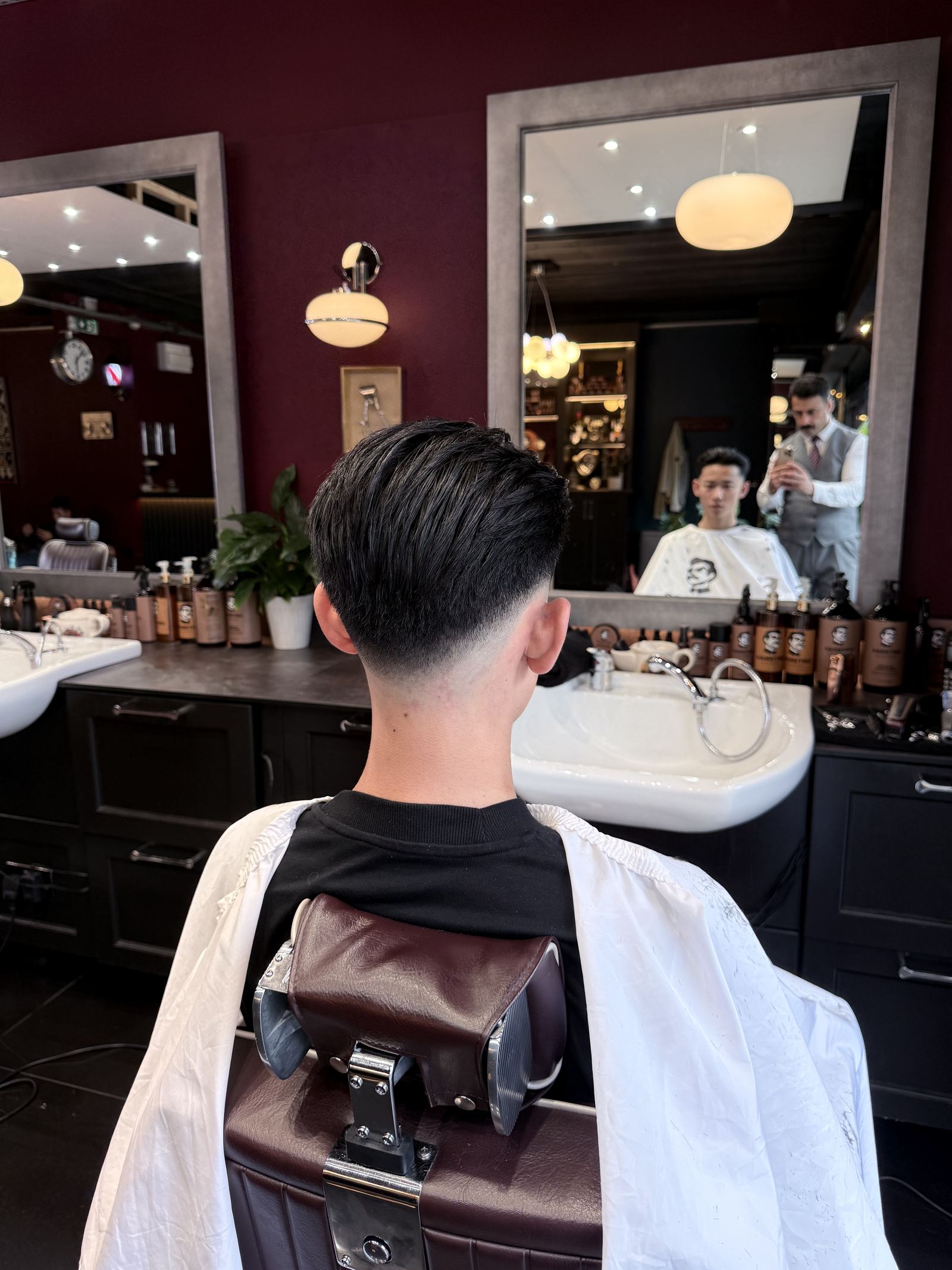 Fresh haircut finish at HAIRETRO Barbers